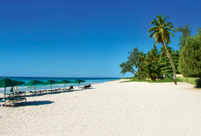 resa till Barbados, accra beach