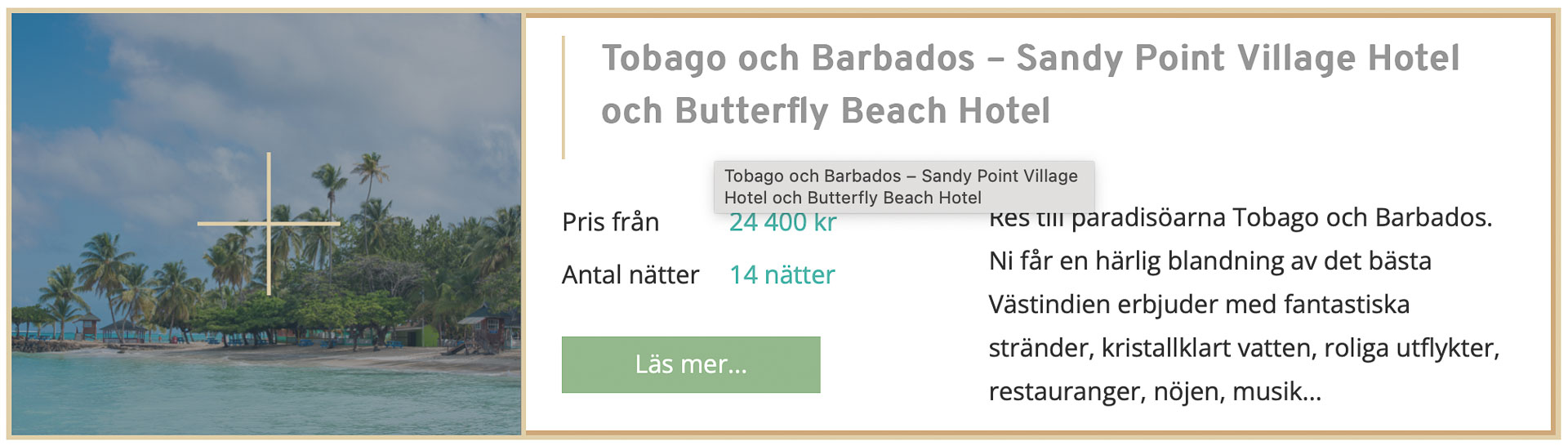 Res med barn till Barbados